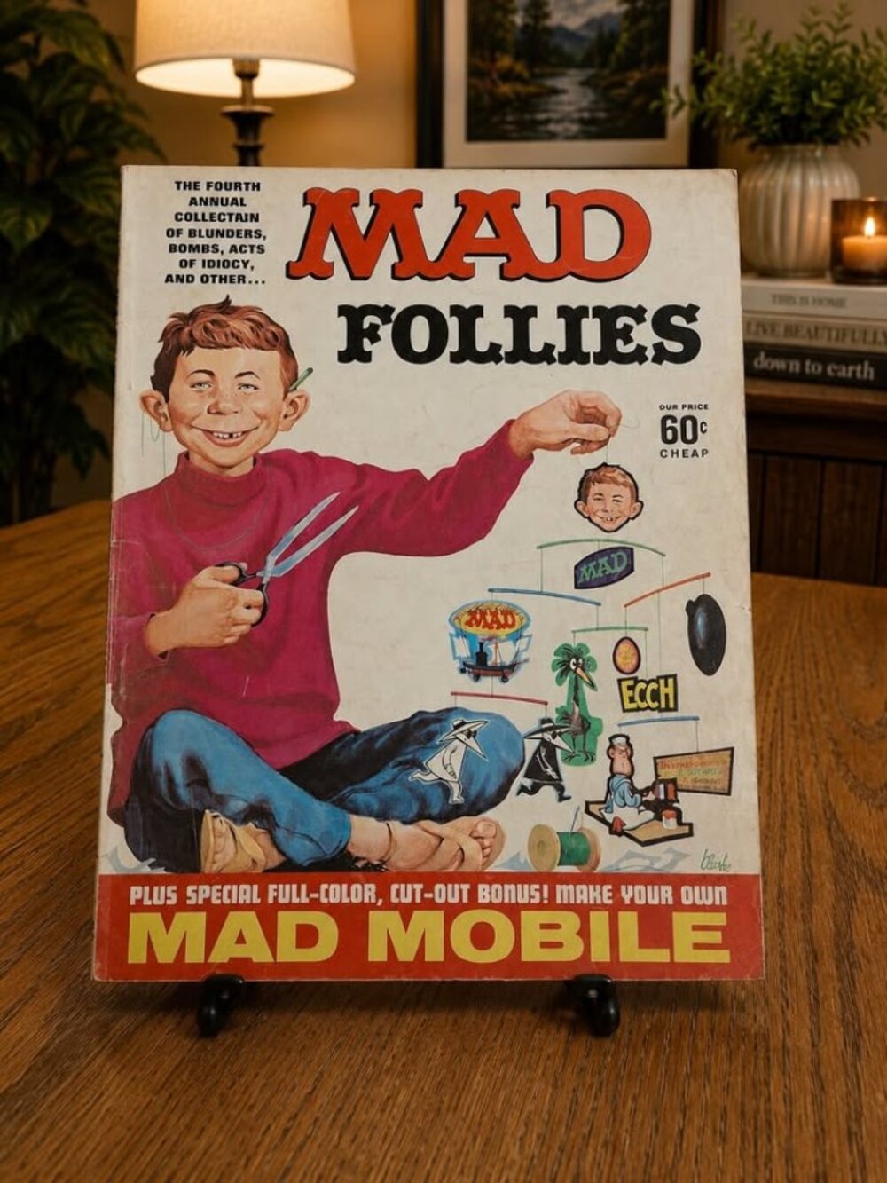 1966 MAD Follies #4 Vintage MAD Magazine MAD Mobile Insert Incomplete